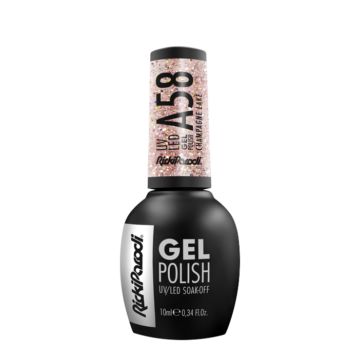 Rickiparodi esmalte de uñas de gel A58 Champagne Lake