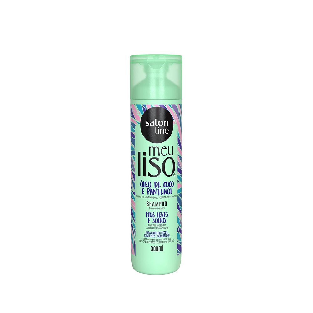 Salon Line Meu Liso Coco Fios Leves e Soltos champô