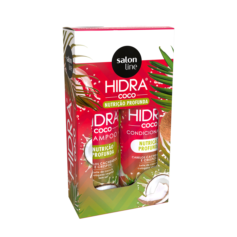 Salon Line Hidra Kit champô + condicionador leite de coco