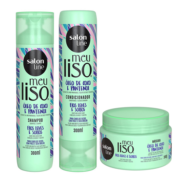 Salon Line Pack Meu Liso Coco Fios Leves e Soltos 3