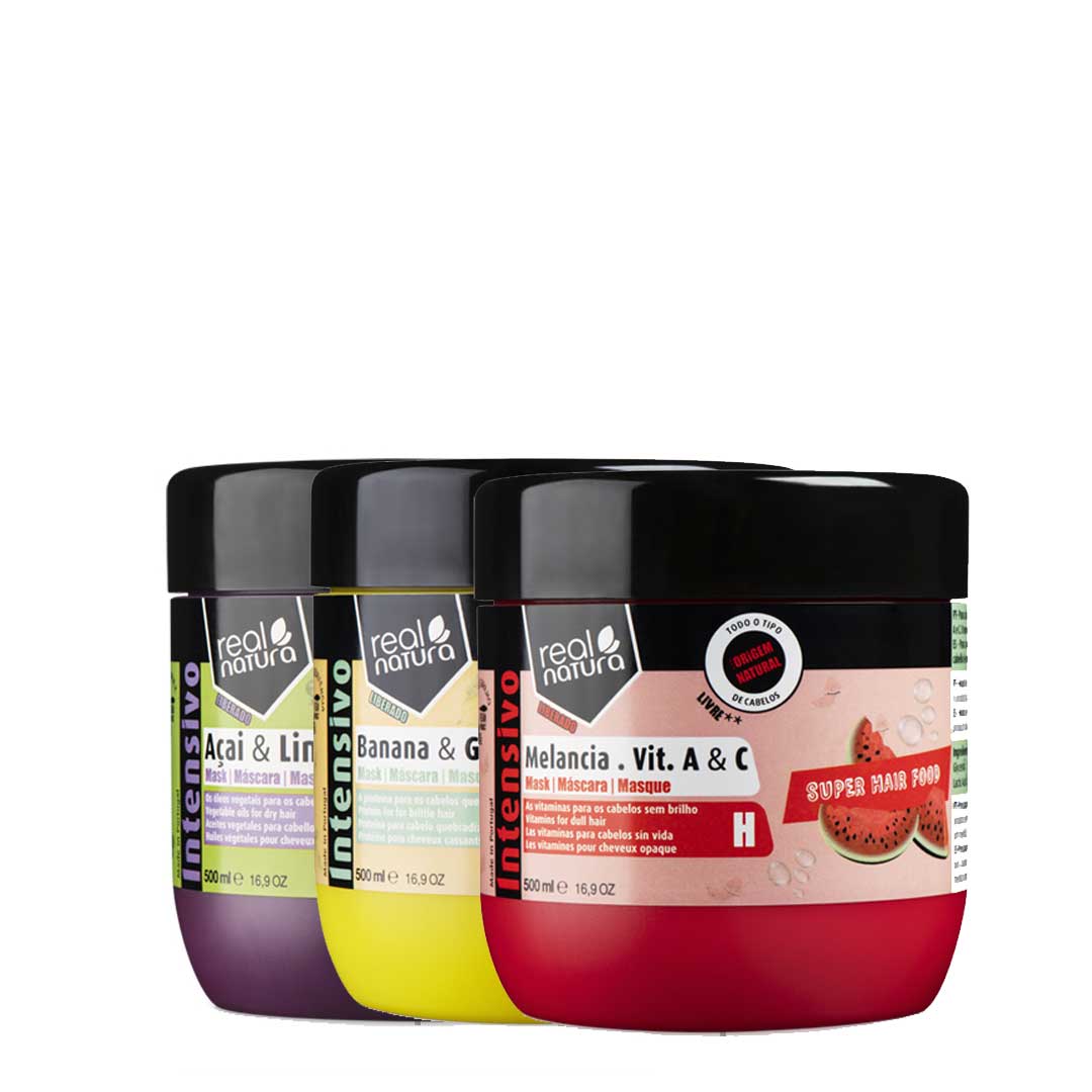 Real Natura Super Hair Food paquete mascarillas sin sal