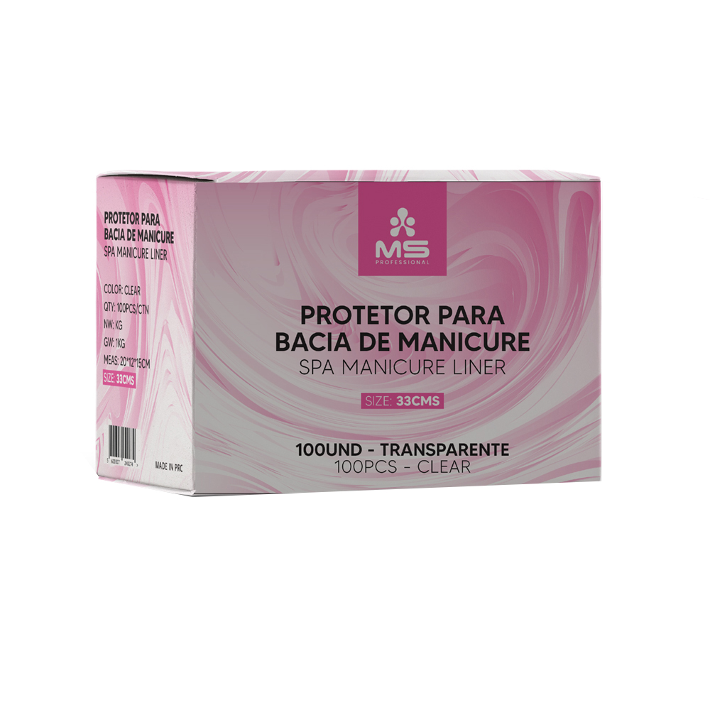 MS spa manicure protetor para bacia caixa100uni.