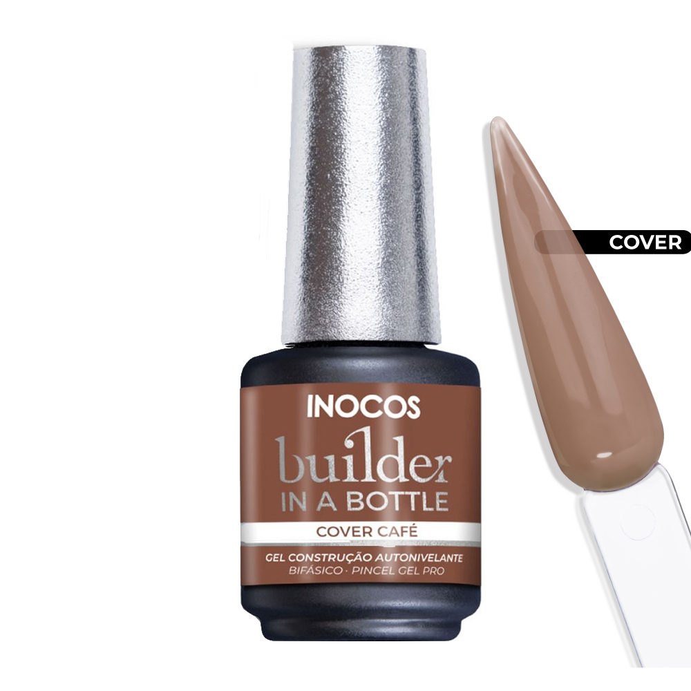 Inocos Builder in a Bottle gel de construção de unhas cover café Inocos Builder in a Bottle gel de construção de unhas cover café