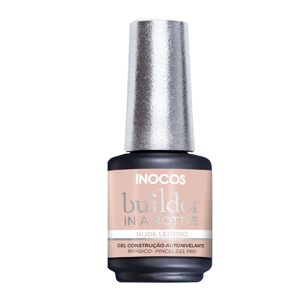 Inocos Builder in a Bottle gel de construção de unhas nude leitoso