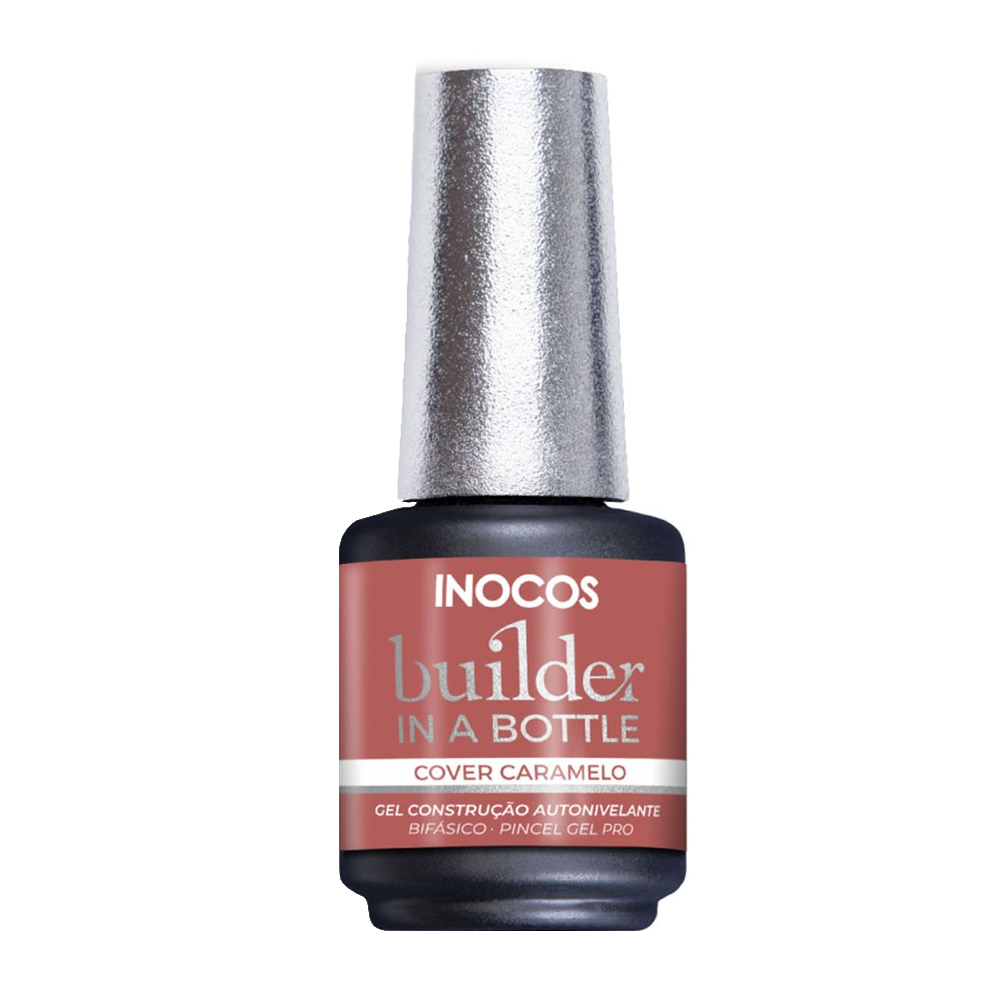 Inocos Builder in a Bottle gel de construção de unhas cover caramelo