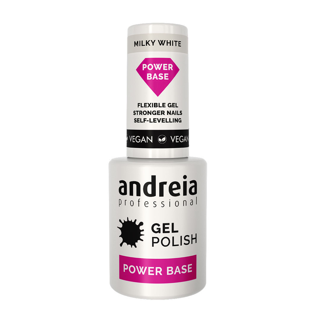 Andreia power base verniz gel milky white