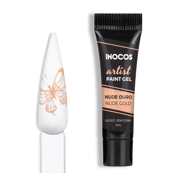 Inocos Artist Paint Gel de uñas desnude oro