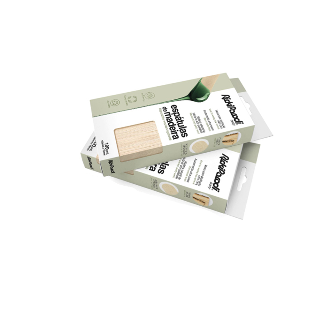 Rickiparodi espátulas de madera buço 112mm caja100uni