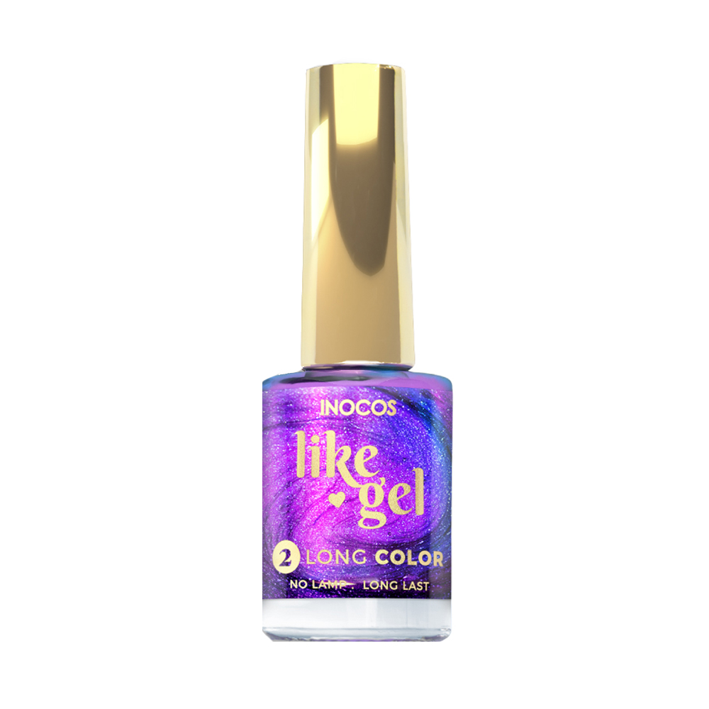 Inocos Like Gel verniz de unhas efeito gel 131 roxo júpiter