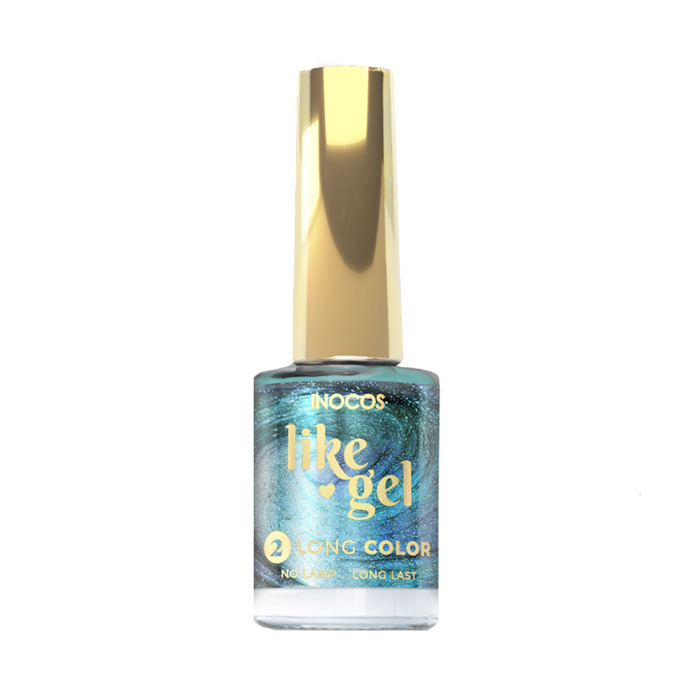 Inocos Like Gel esmalte de uñas efecto gel 133 turquesa aurora