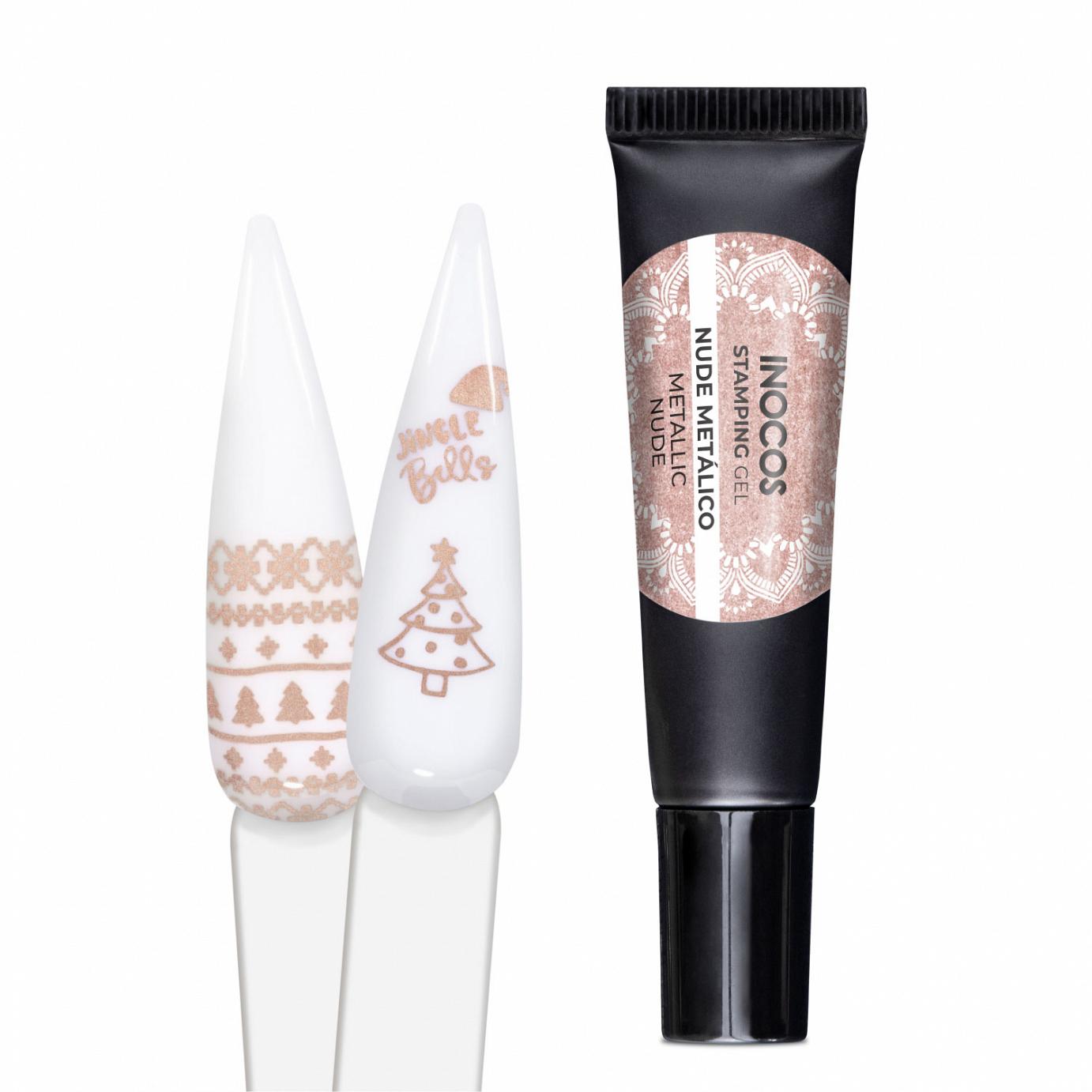 Inocos Stamping Gel para unhas nº11 nude metálico