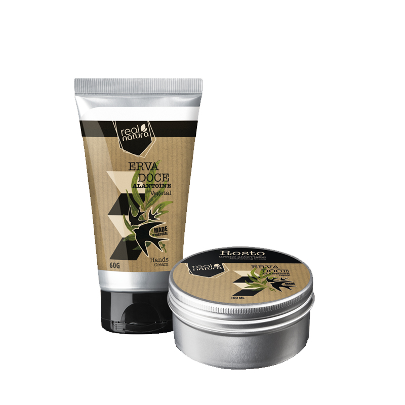 Real Natura Paquete Erva Doce cremas 60ml+100ml
