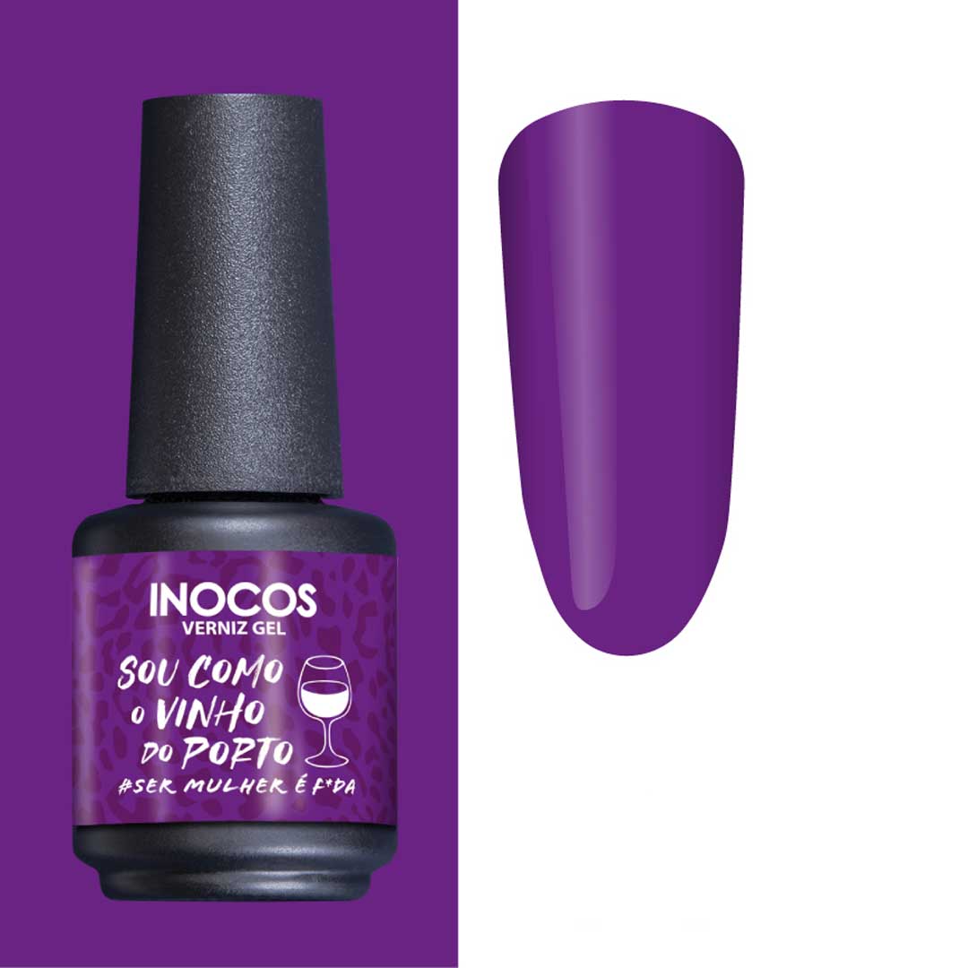 Inocos esmalte gel Ser mulher é f*da sou como o vinho do porto