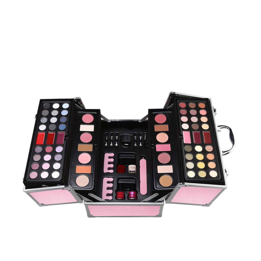 Mya makeup kit travel metallic pink big ref4100013