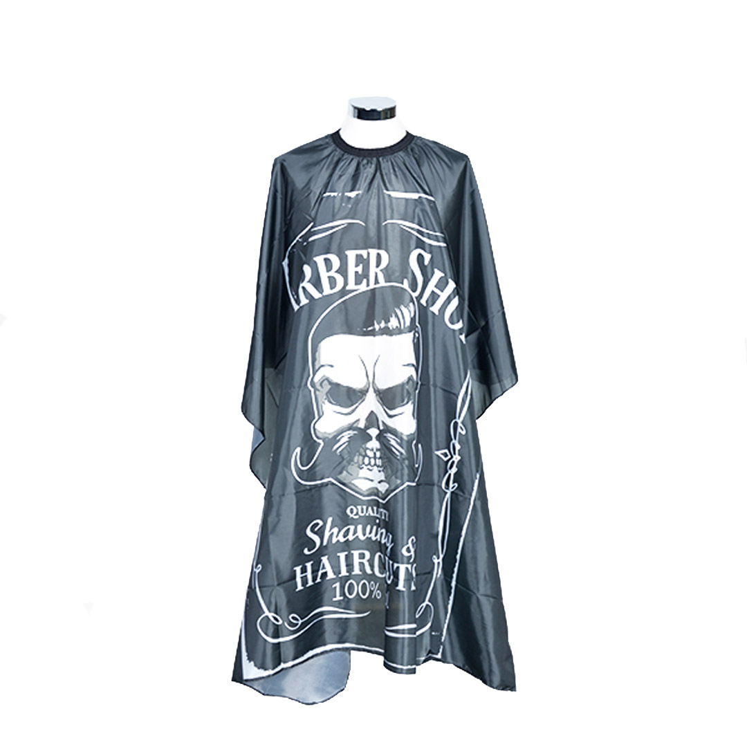 Perfect Beauty Capa de corte barbero black skull
