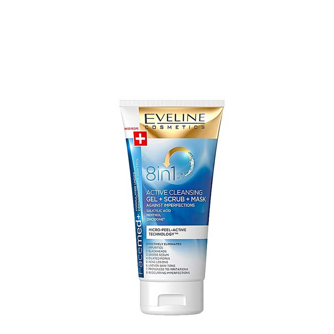 Eveline Facemed+ 8IN1 gel + scrub + mask