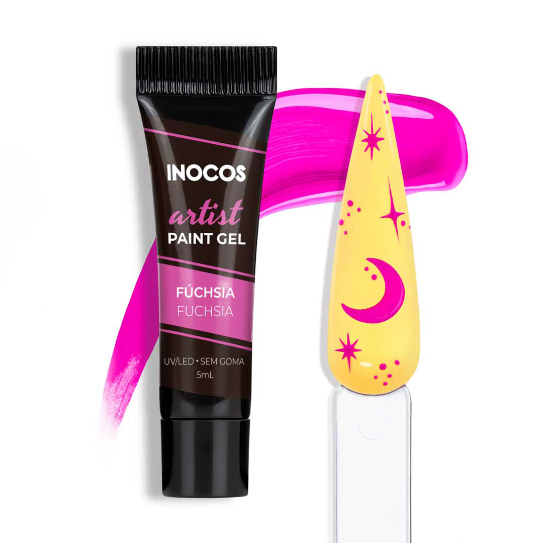 Inocos Artist Paint Gel de uñas fúcsia