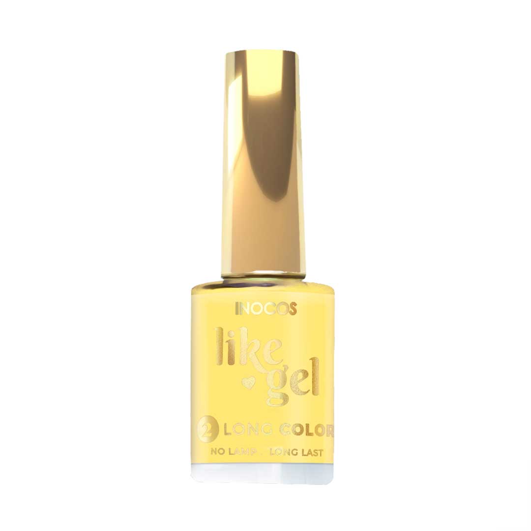 Inocos Like Gel verniz de unhas efeito gel 147 amarelo rock