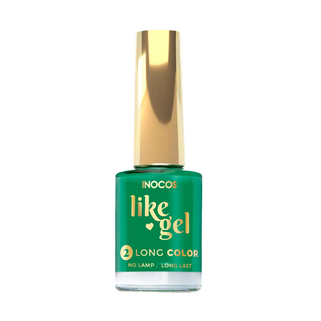 Inocos Like Gel esmalte de uñas efecto gel 152 verde metal