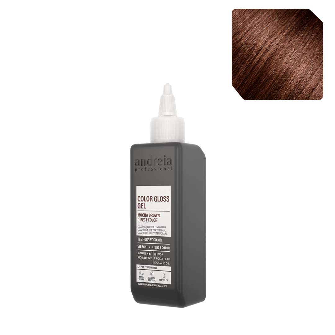 Andreia Vegan Color Gloss Gel coloração direta mocha brown