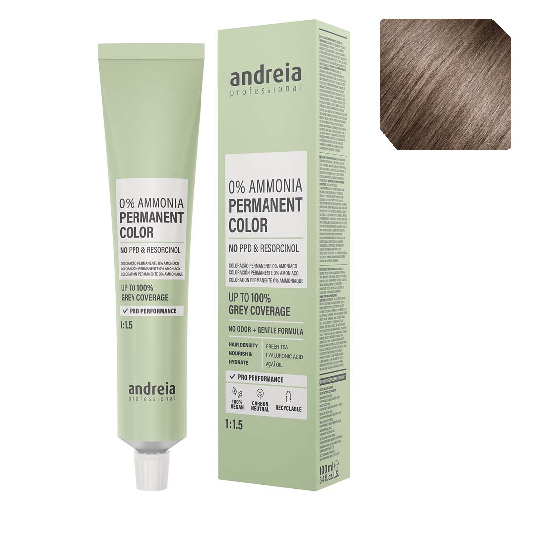 Andreia Vegan 0% Ammonia coloração permanente nº 7.0