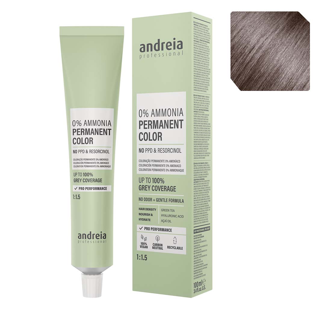 Andreia Vegan 0% Ammonia coloração permanente nº 7.1