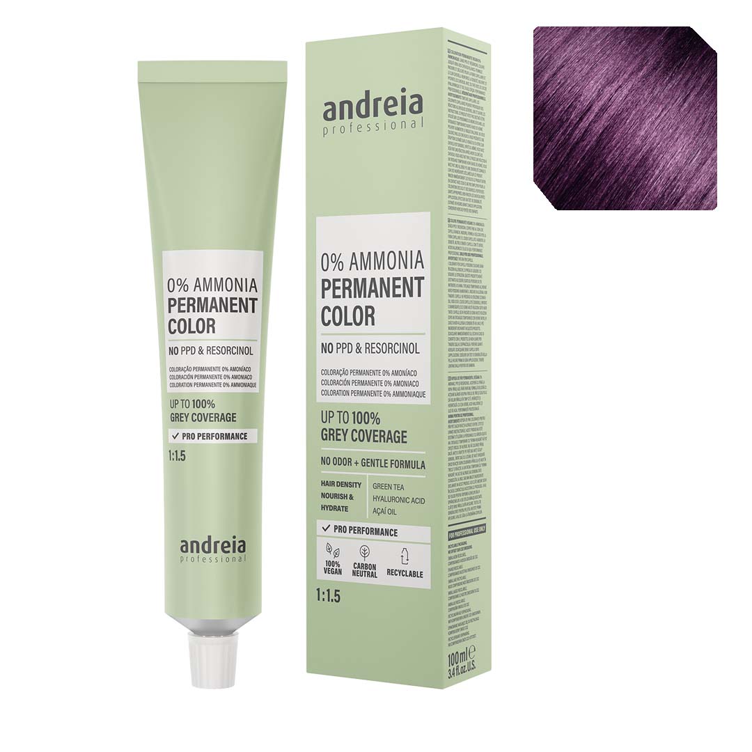Andreia Vegan 0% Ammonia permanent coloring nº 6.22