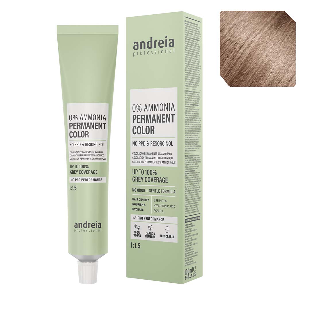 Andreia Vegan 0% Ammonia coloração permanente nº 8.32