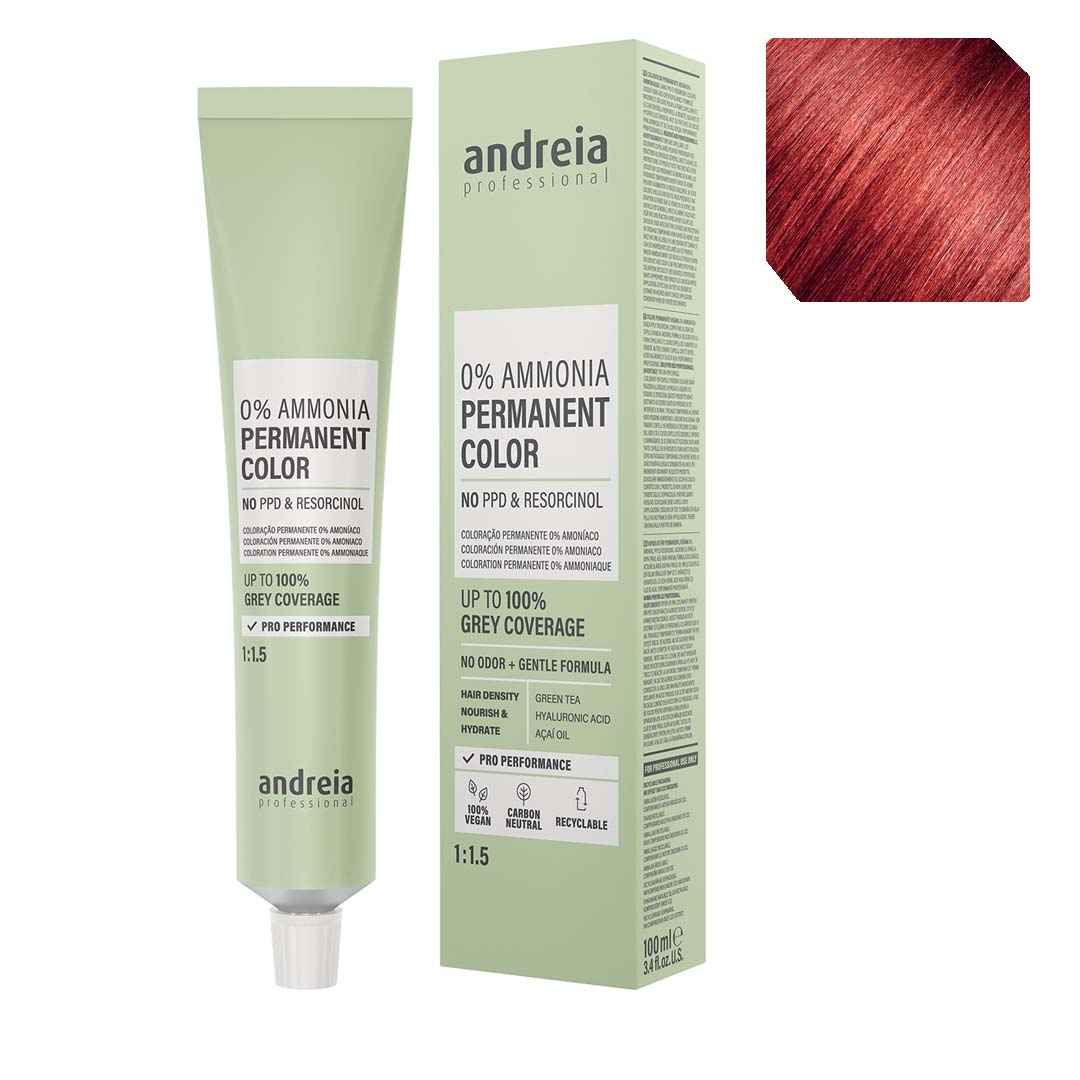 Andreia Vegan 0% Ammonia coloração permanente nº 7.54