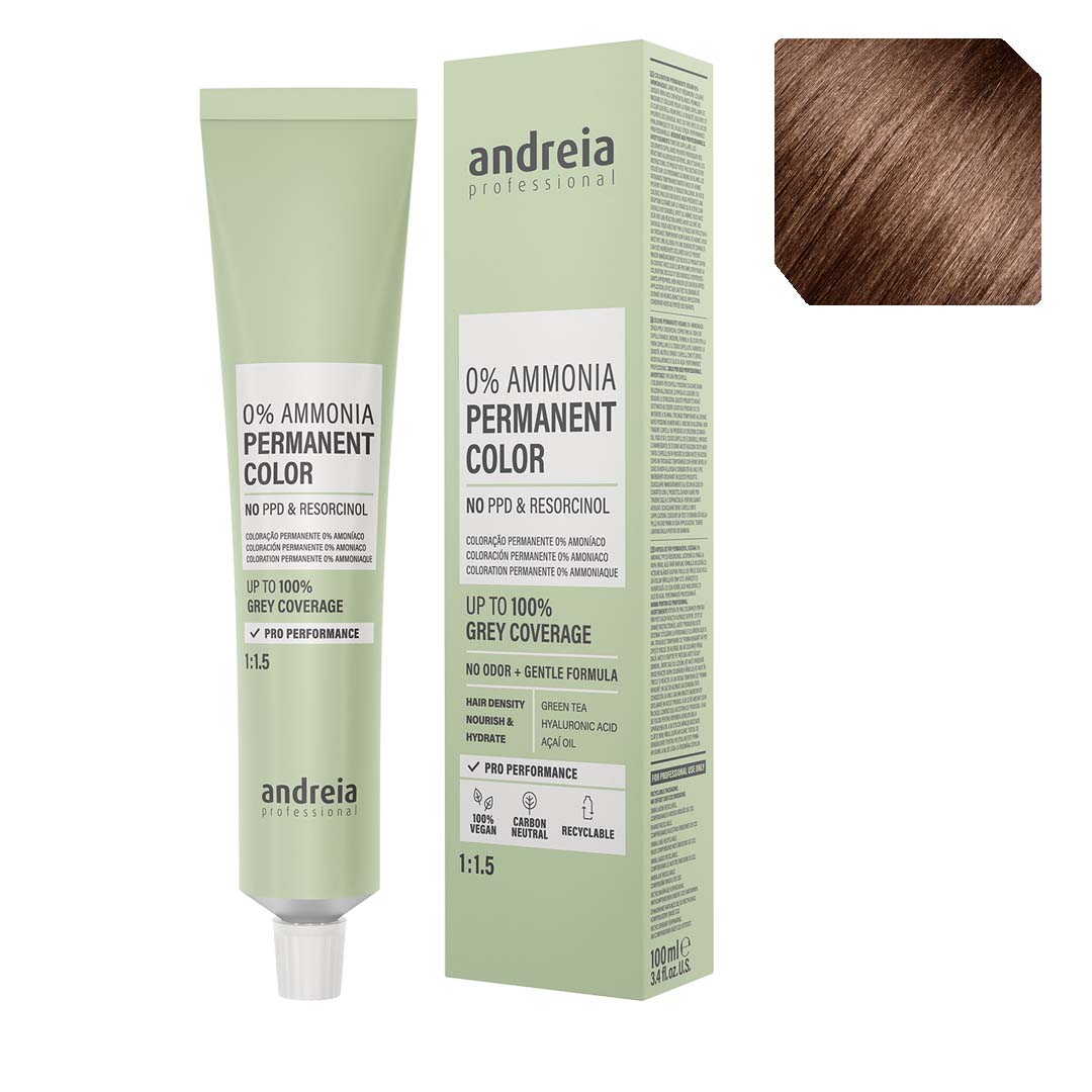 Andreia Vegan 0% Ammonia coloração permanente nº 5.74