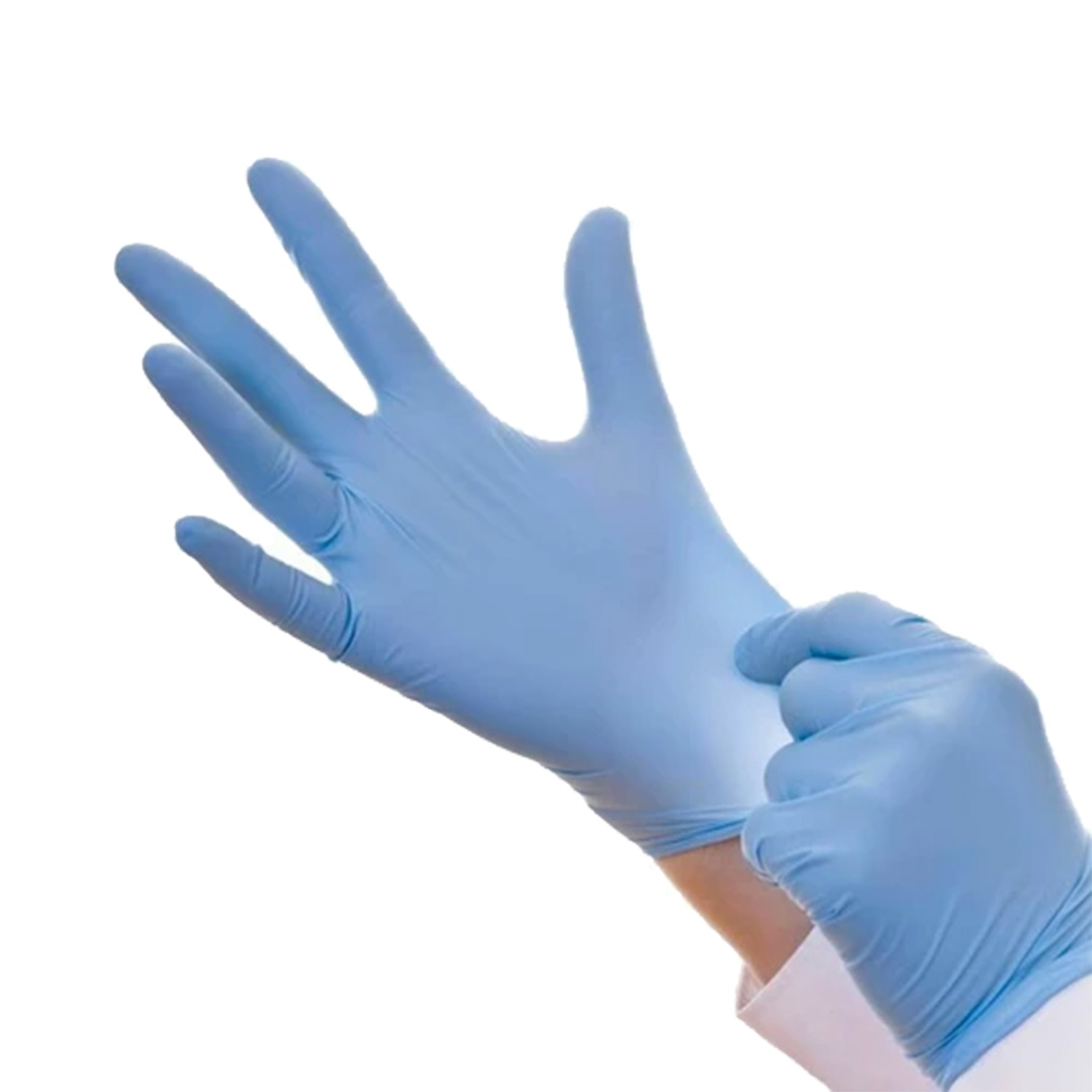 Rubbergold powder-free blue-violet nitrile gloves box 100uni S