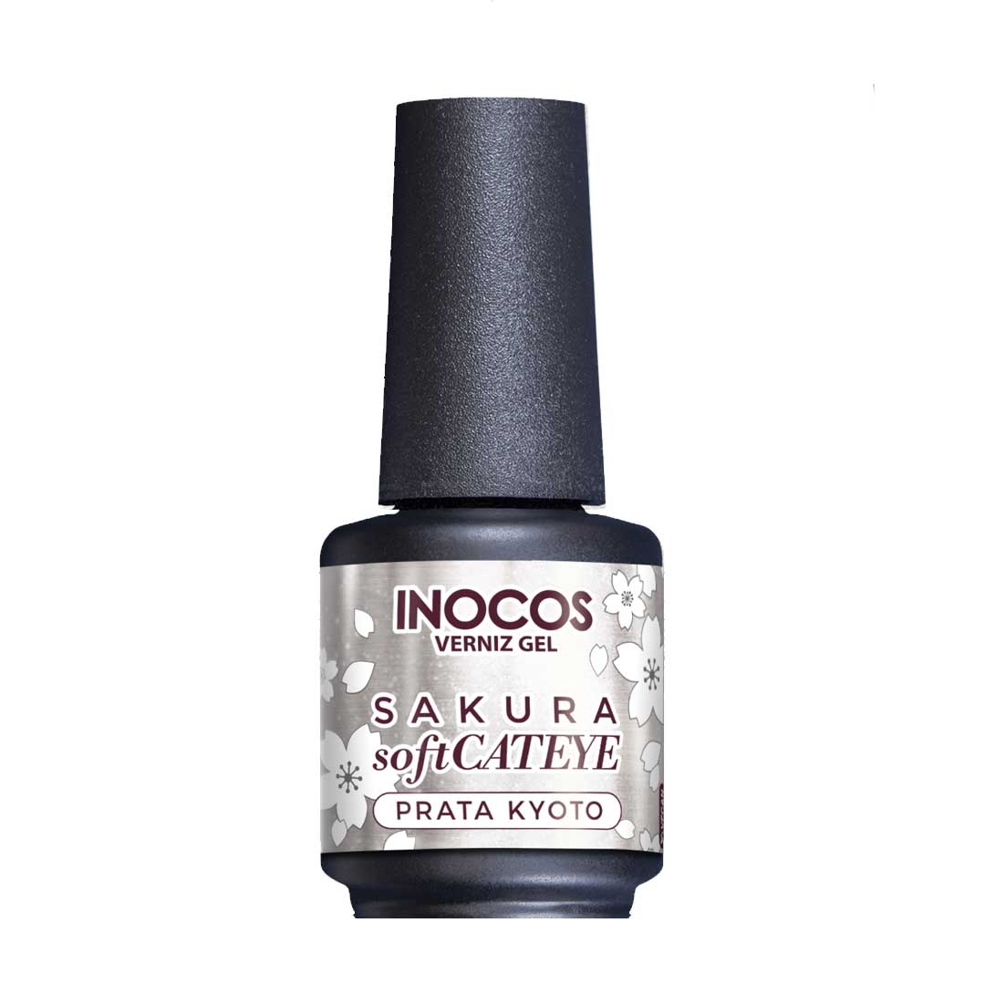 Inocos esmlate gel Soft Cateye Prata Kyoto