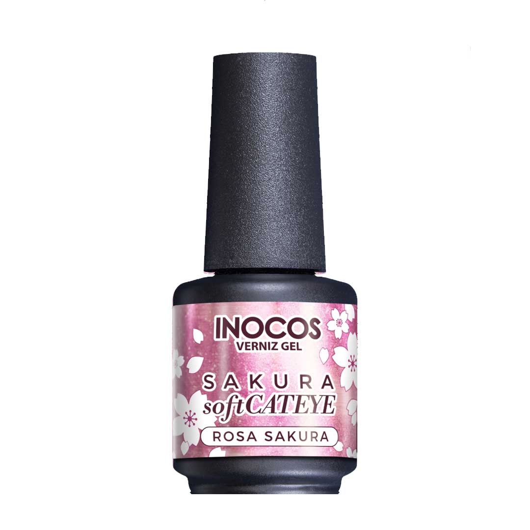 Inocos esmlate gel Soft Cateye Rosa Sakura