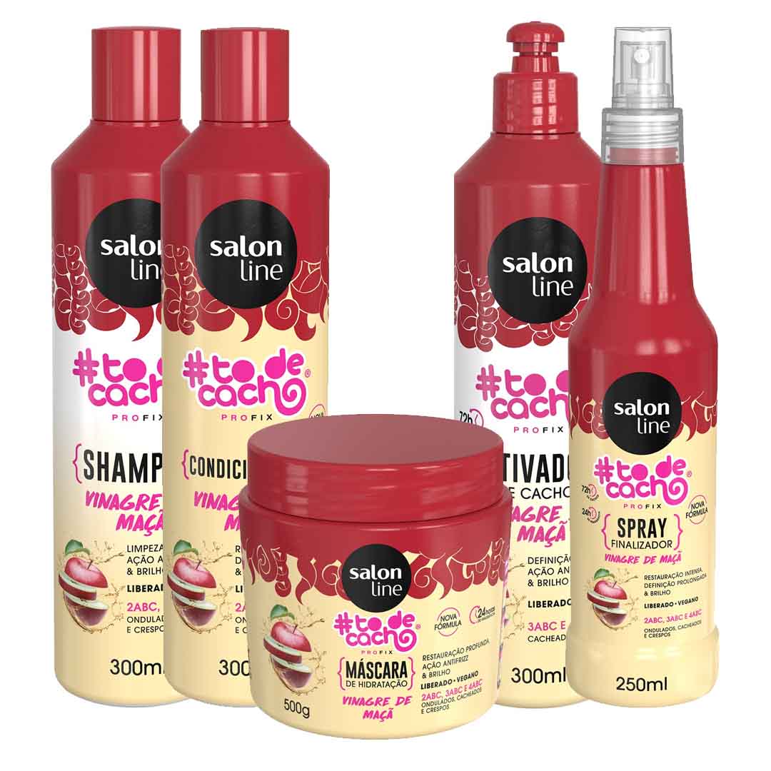 Salon Line To de Cacho vinagre de manzana Paquete 5