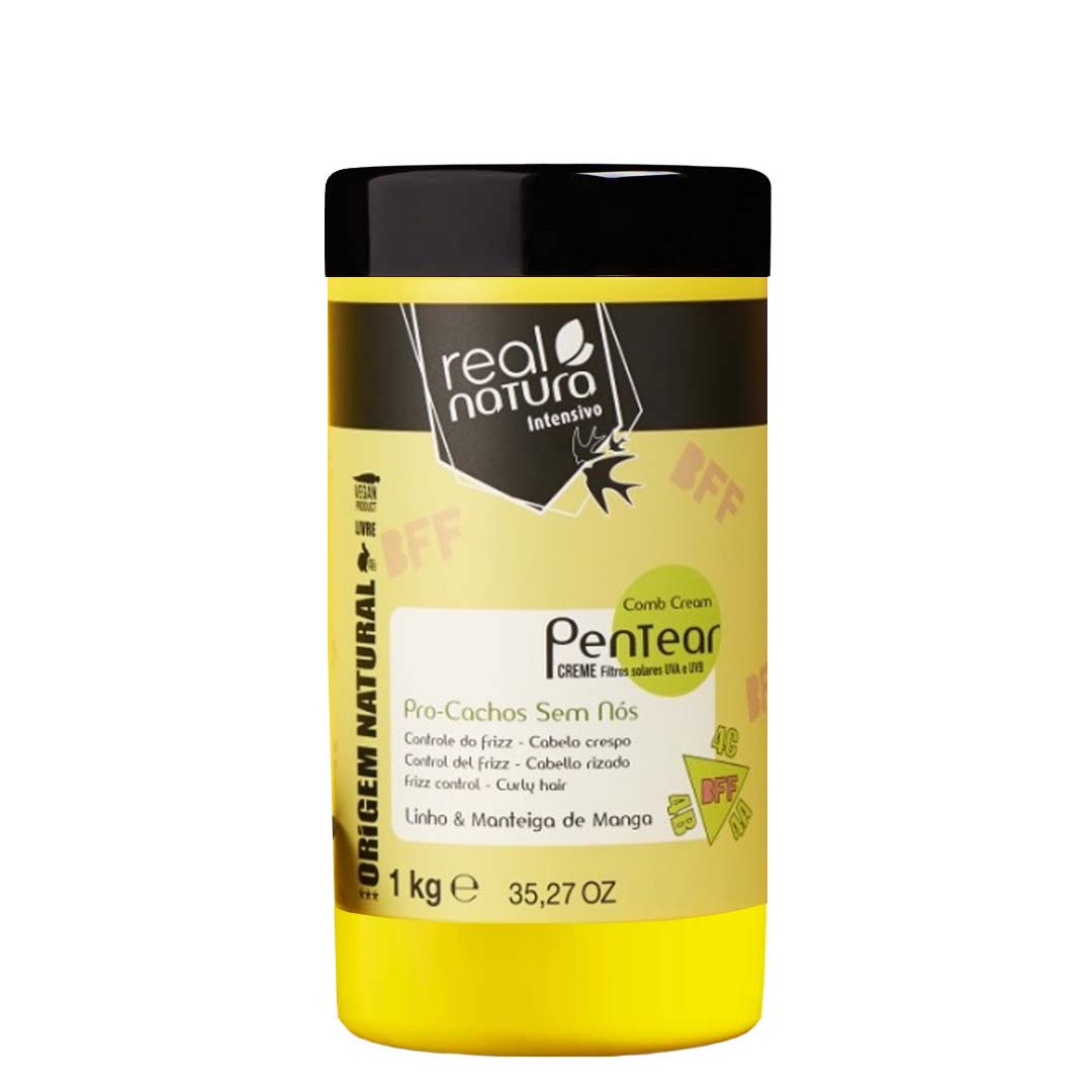 Real Natura Pro-Cachos BFF sem nós creme de pentear