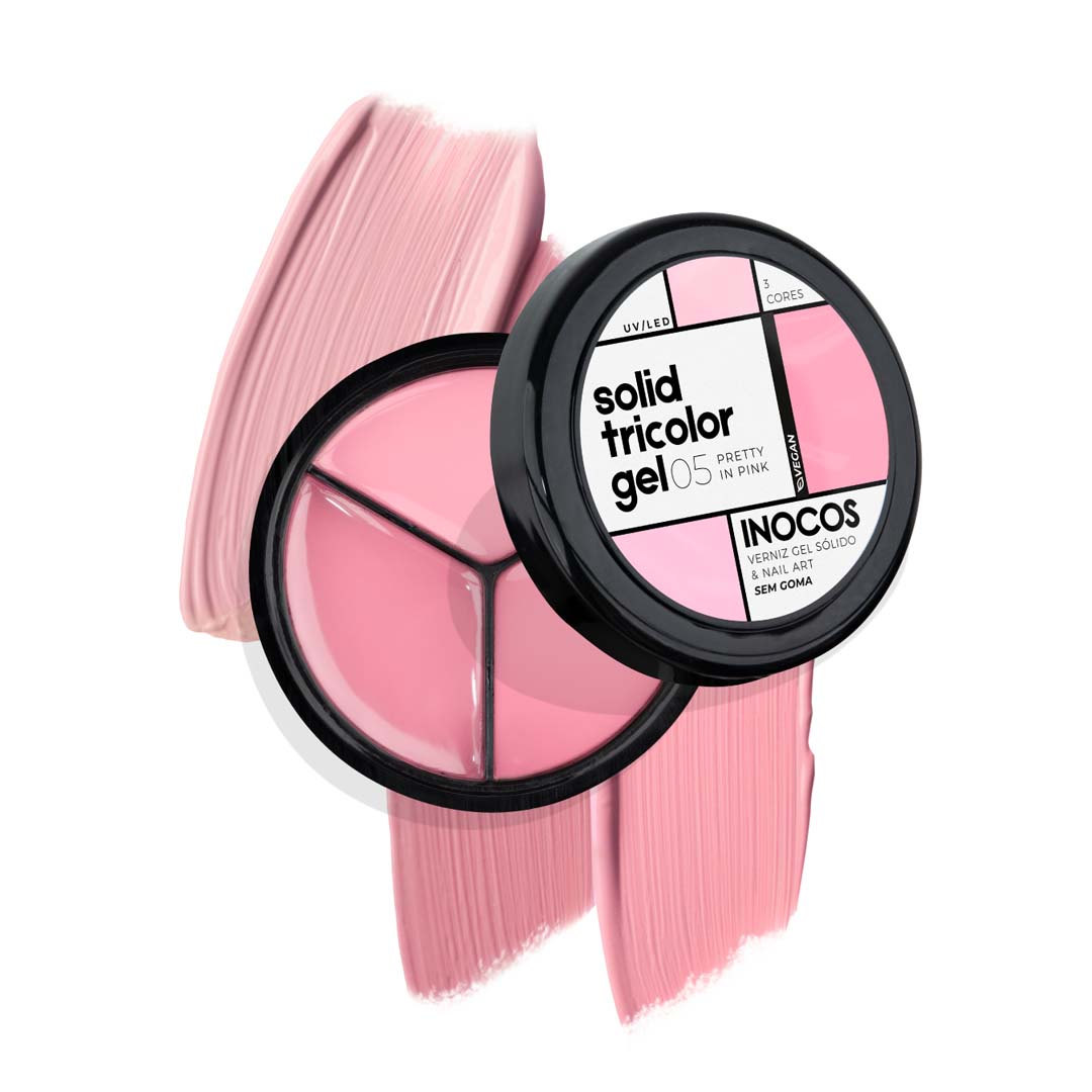 Inocos Solid Tricolor Gel 5 pretty in pink