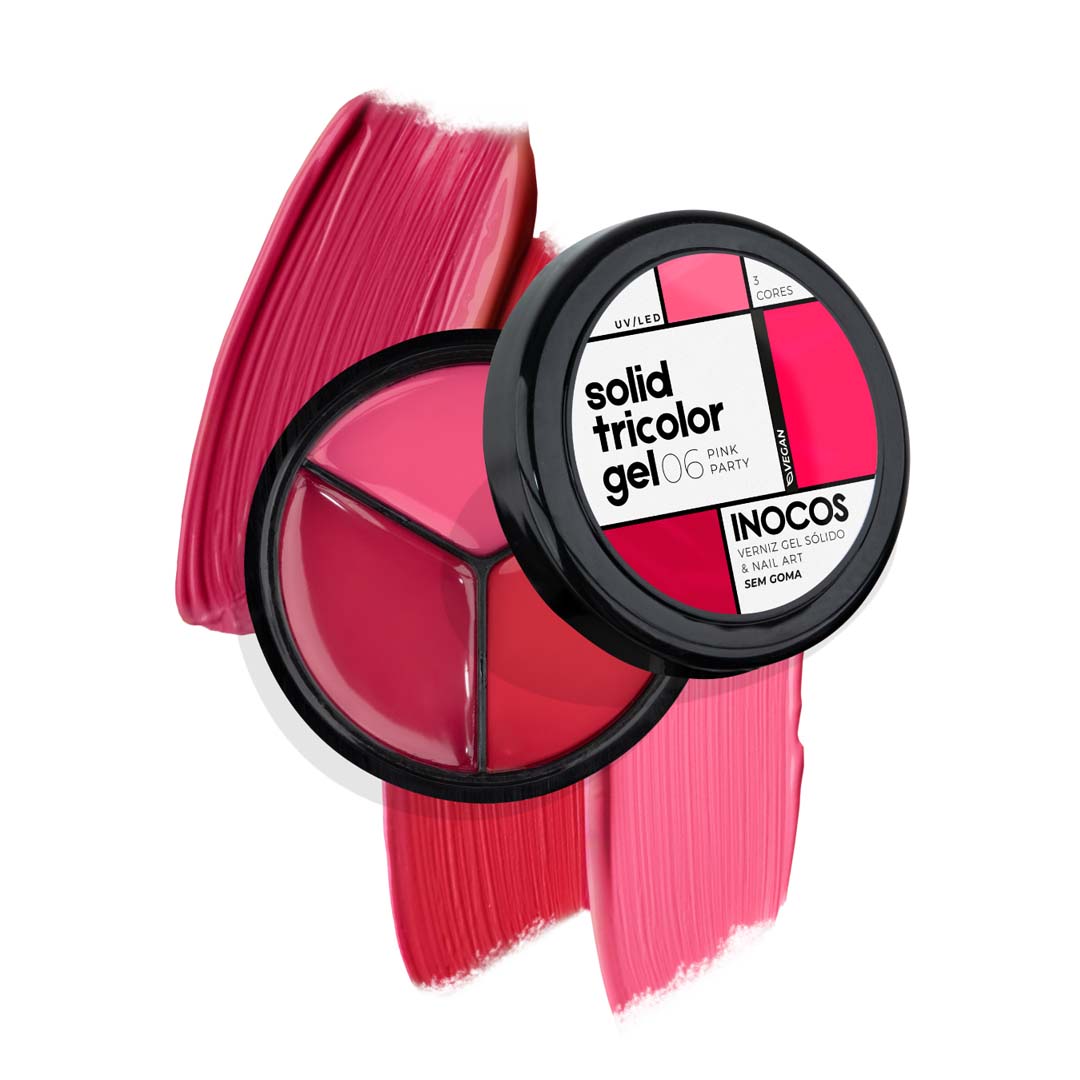 Inocos Solid Tricolor Gel 6 pink party