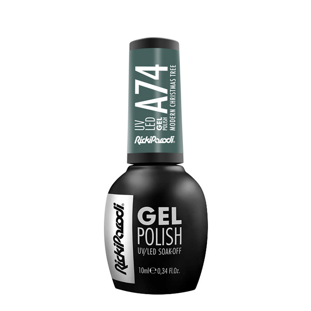 Rickiparodi verniz de unhas de gel A74 modern christmas tree