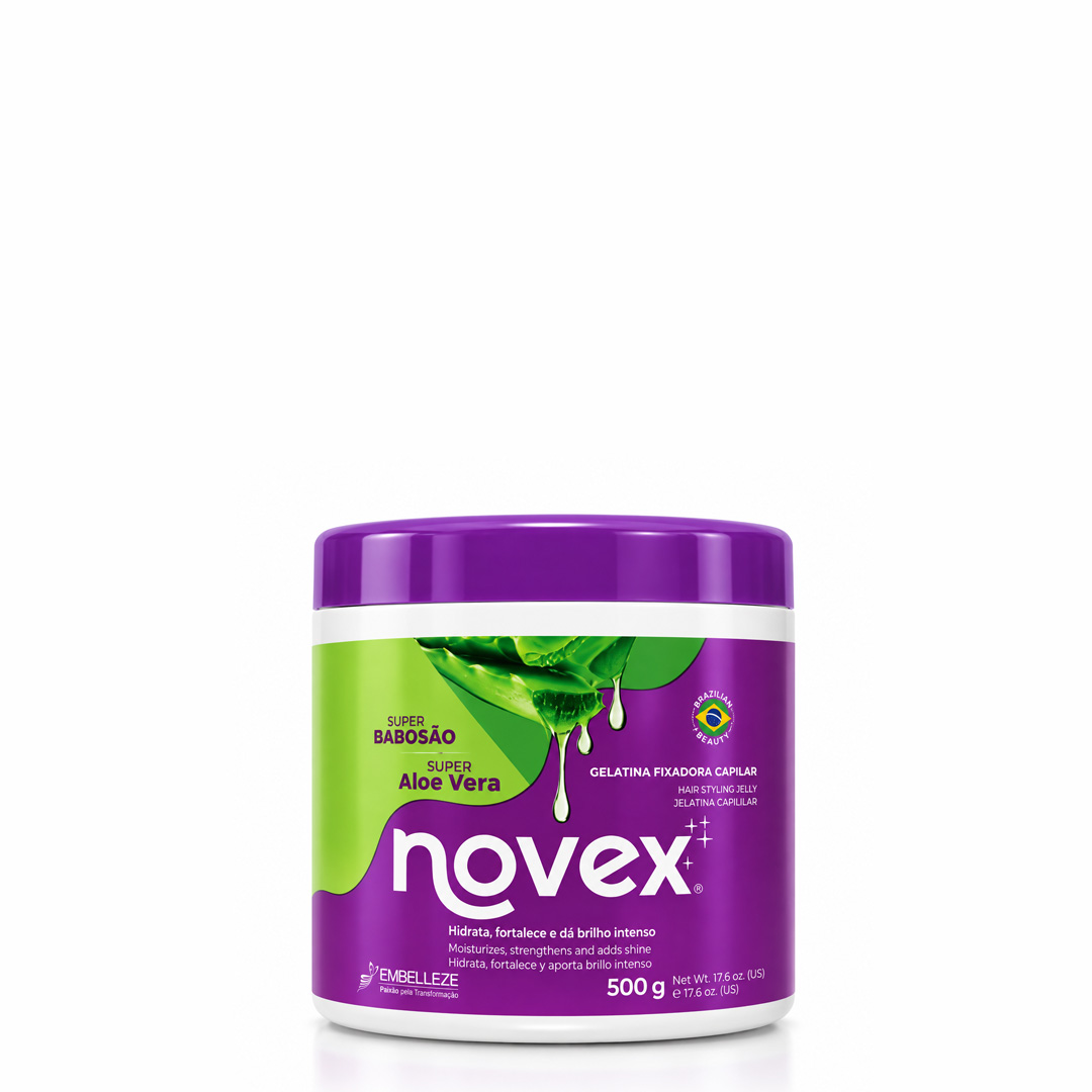 Novex Super Babosão Aloe Vera gelatina fixadora