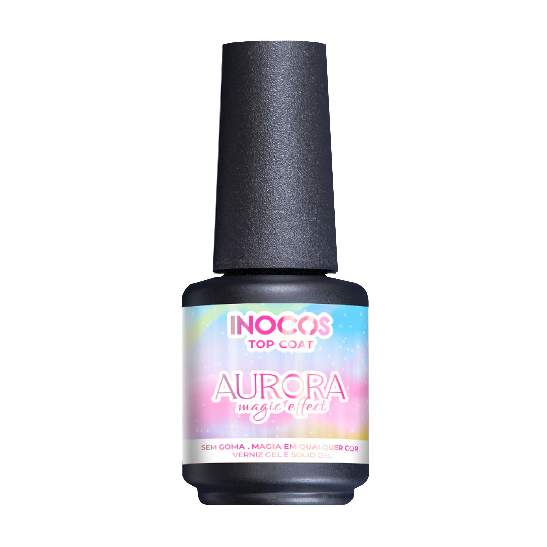 Inocos top coat aurora magic effect