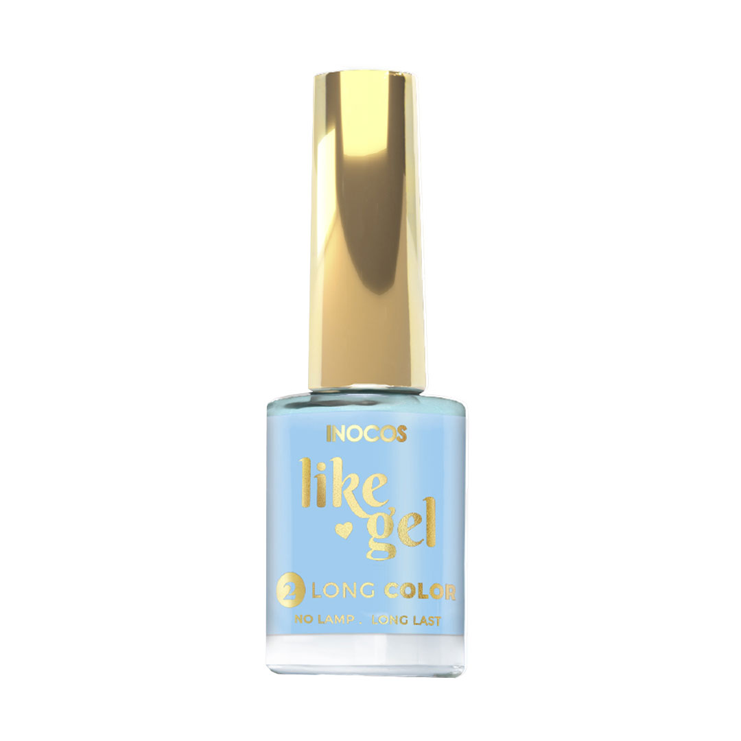 Inocos Like Gel verniz de unhas efeito gel 170 azul pastel