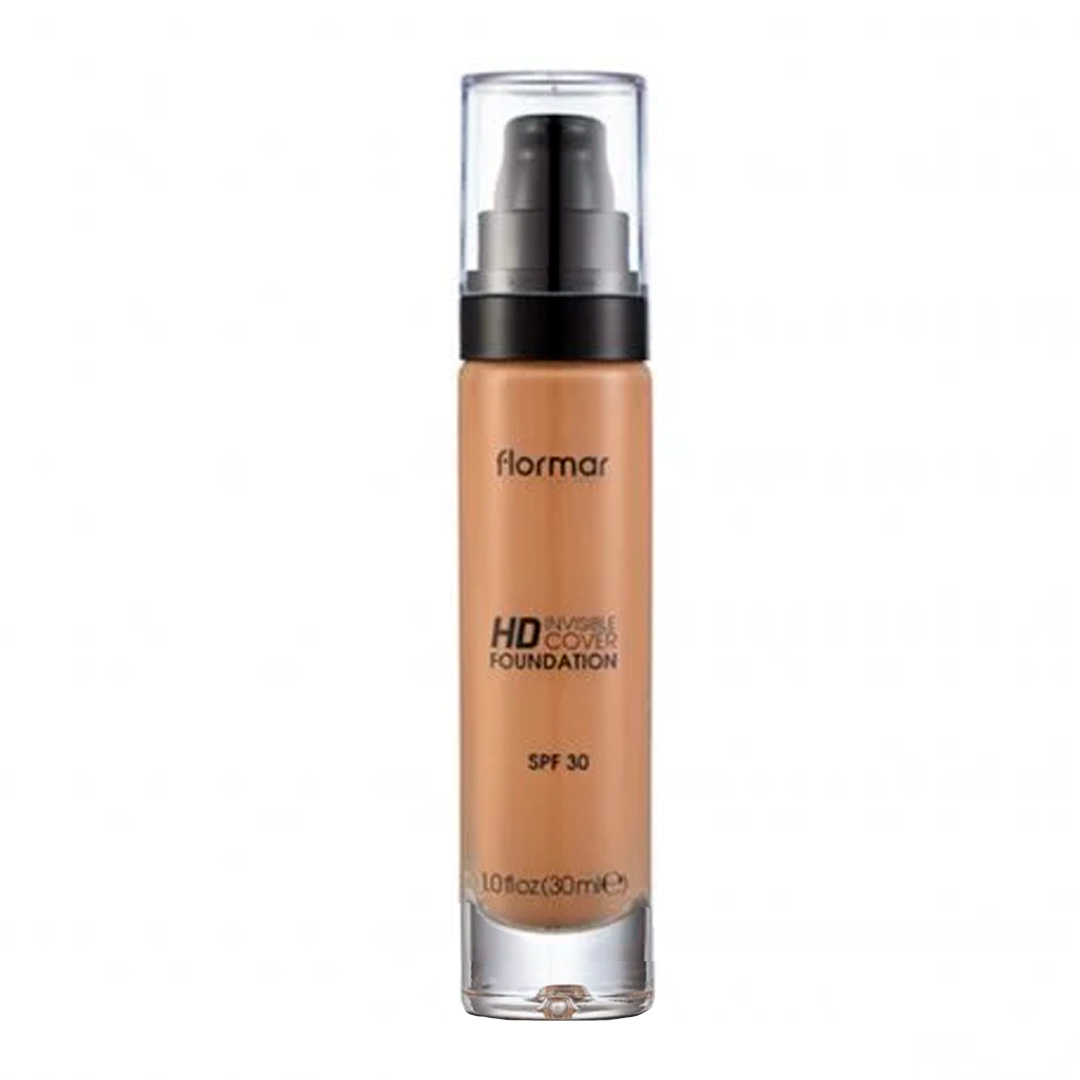 Flormar invisible cover hd foundation SPF30 110 golden beige