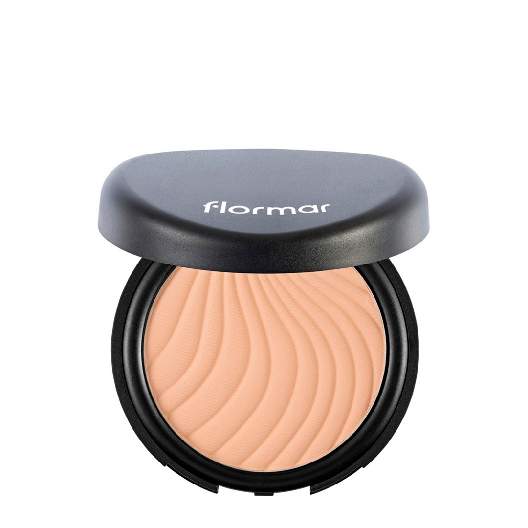 Flormar wet & dry compact powder 07 caramel peach