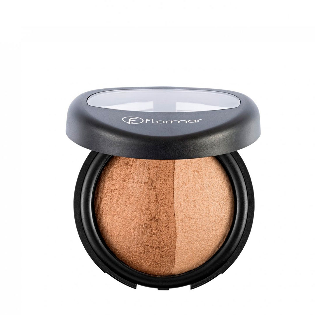 Flormar baked powder 023 dual gold