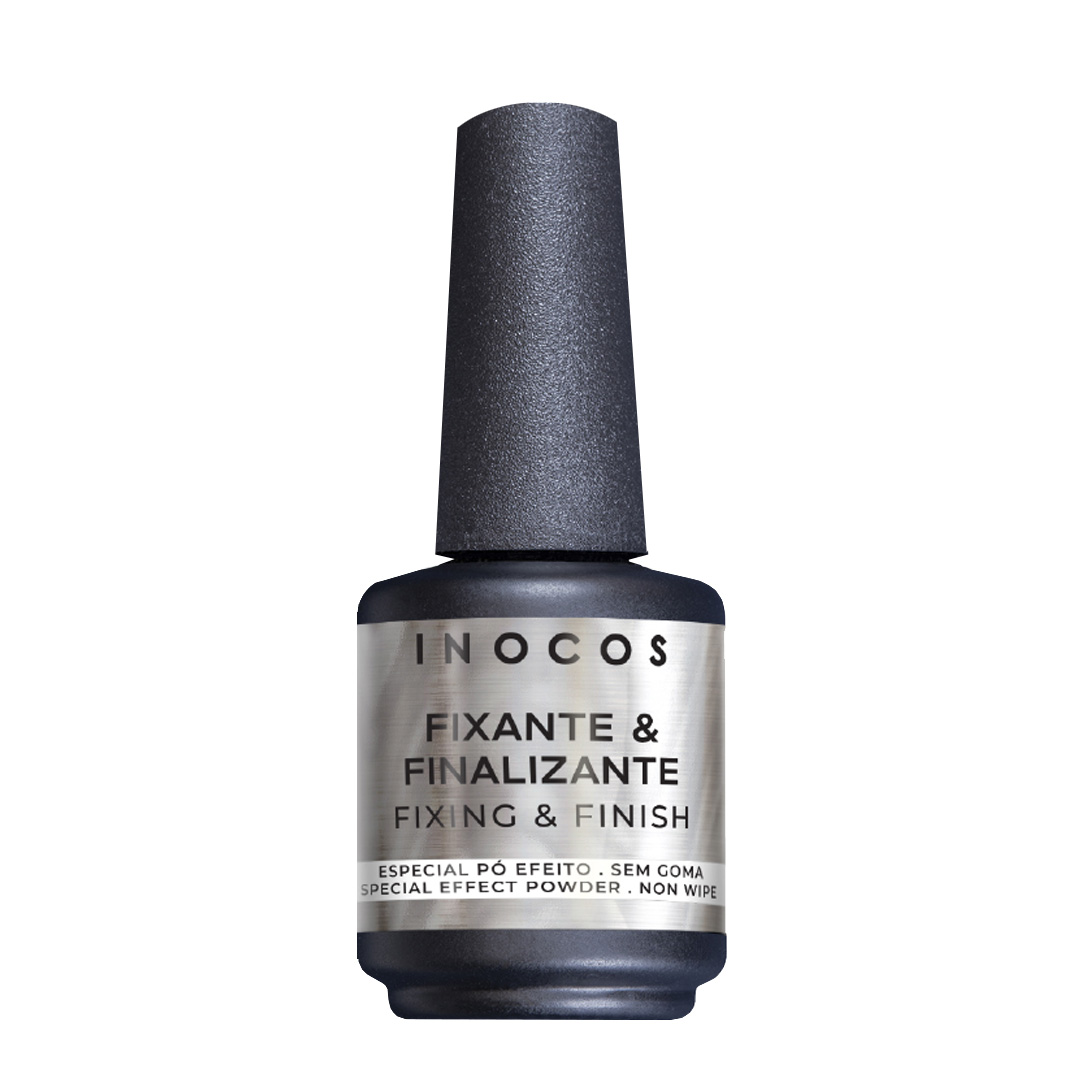 Inocos verniz gel efeito fixante e finalizante