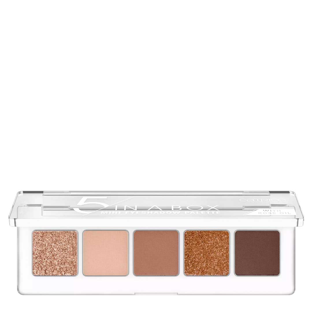 Catrice 5 In a Box Mini eyeshadow paleta de sombras 010 golden nude look