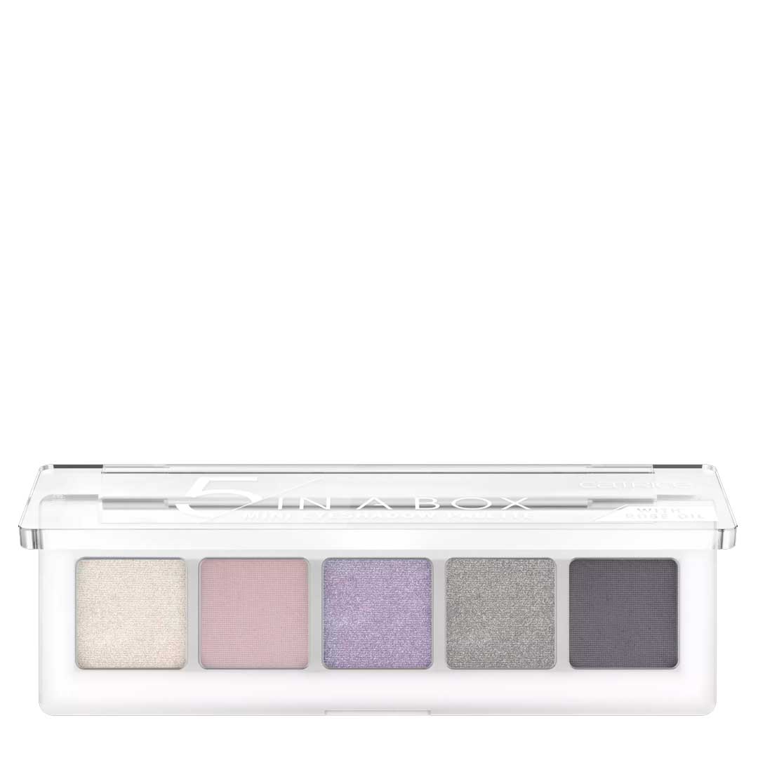 Catrice 5 In a Box Mini eyeshadow paleta de sombras de ojos 080 diamond lavender look