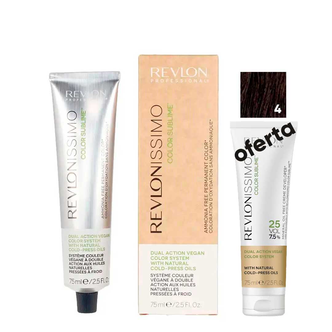 Revlon coloración sin amoníaco Color Sublime 4 Revlon coloración sin amoníaco Color Sublime 4