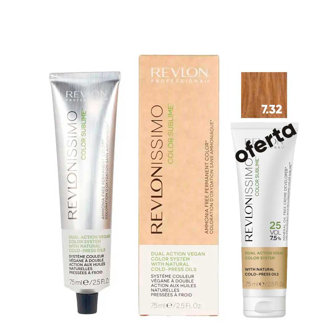 Revlon coloración sin amoníaco Color Sublime 7.32