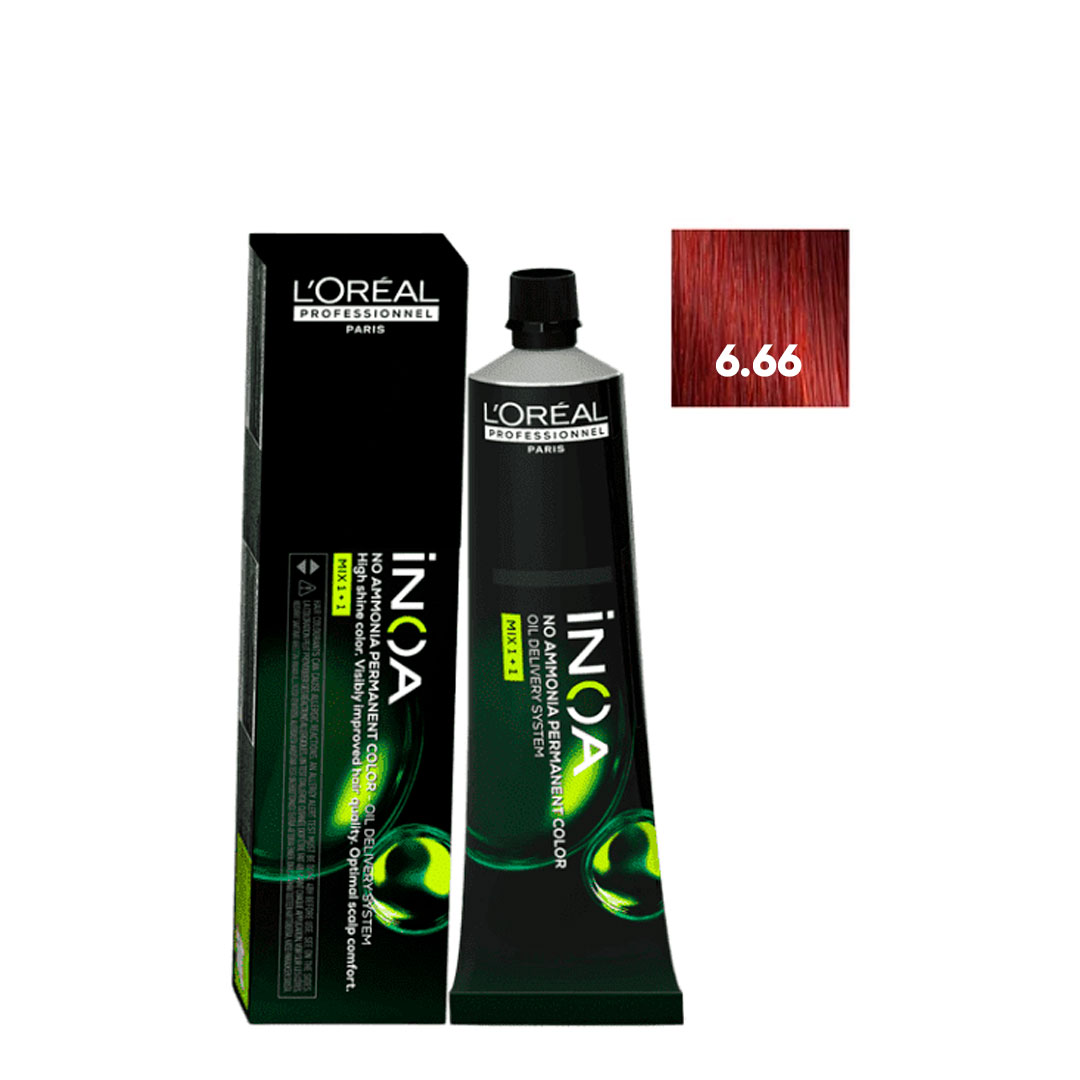 Loreal Inoa ammonia-free coloring nº6.66 Carmilane
